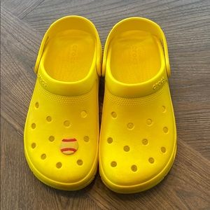 Yellow Crocs size mens 8 womens 10